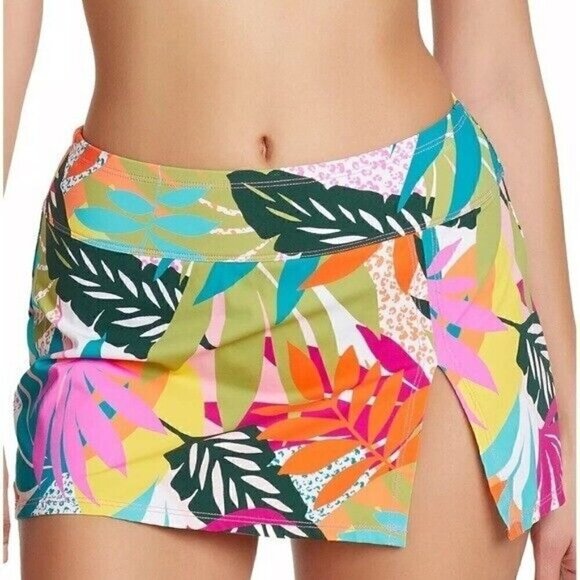 BLEU BY ROD BEATTIE Wild at Heart High-Waist Swim Skirt swimwear, swimsuit 16W - Picture 2 of 16